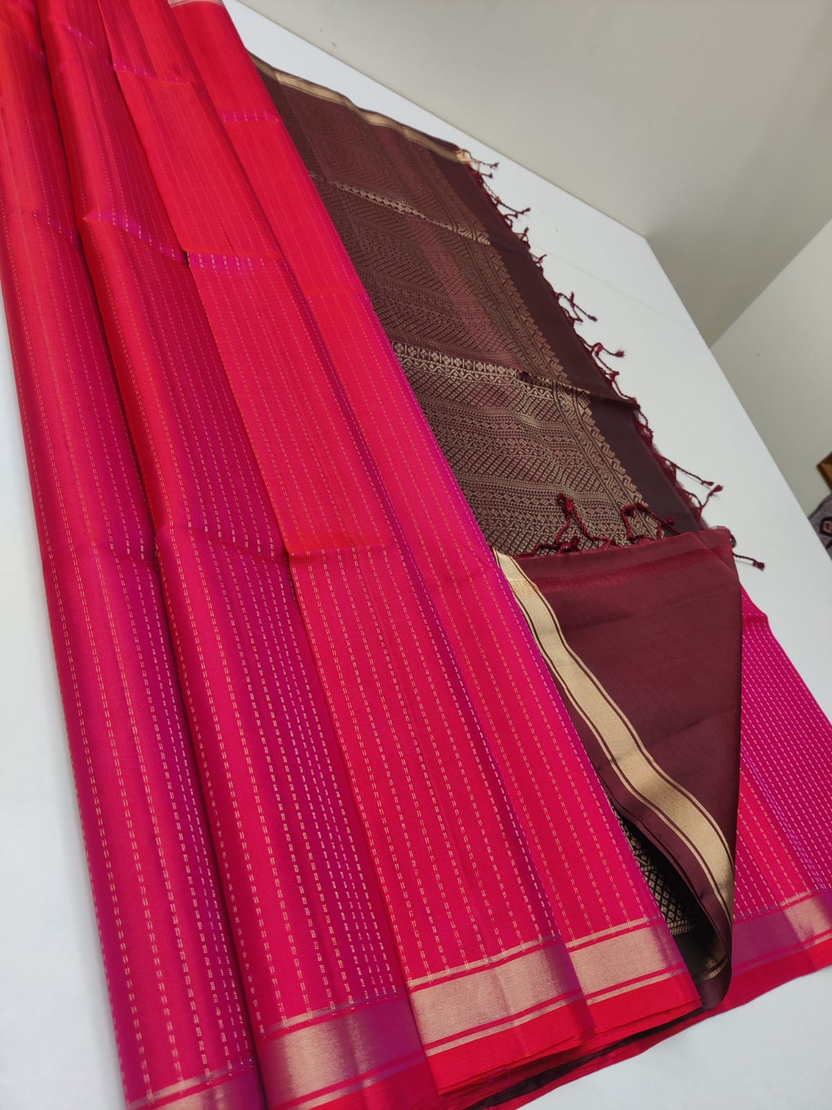 Kanchipuram Soft Silk Double Warp Saree