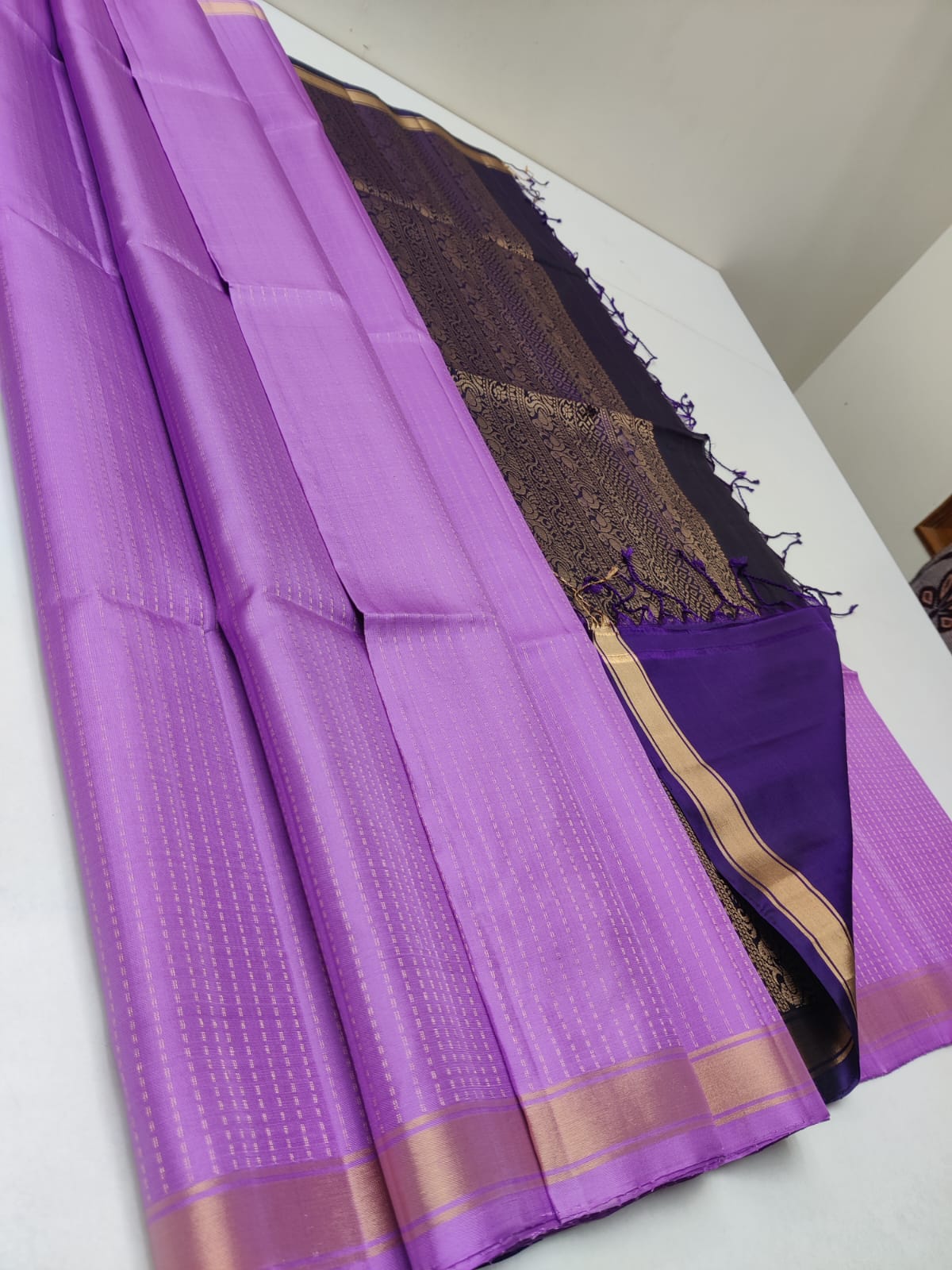 Kanchipuram Soft Silk Double Warp Saree