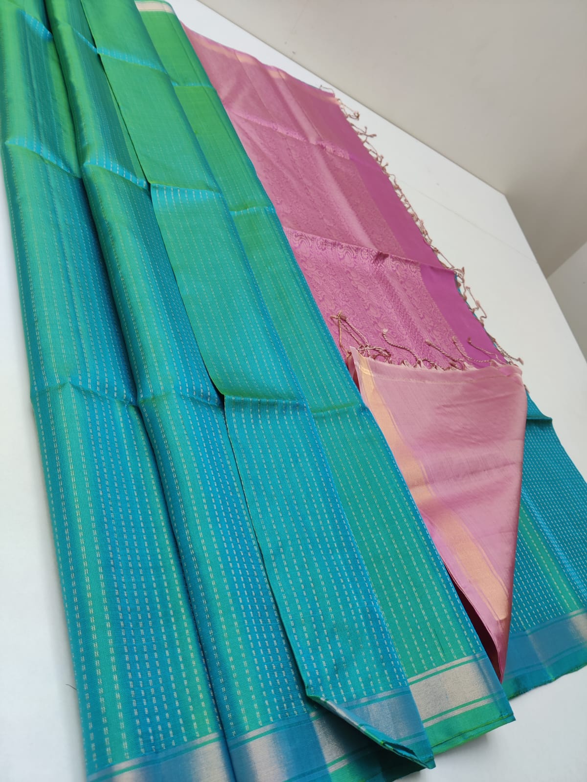 Kanchipuram Soft Silk Double Warp Saree