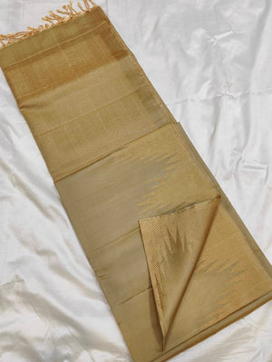 Kanchipuram Silk Zari Temple Turning Border Saree